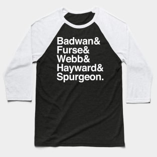 The Horrors / Names List Fan Art Design Baseball T-Shirt
